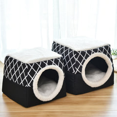 2-in-1 Cozy Pet Hideaway & Convertible Bed