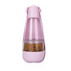 Meeks Adventure 2-in-1 Portable Dog Water Bottle & Food Container