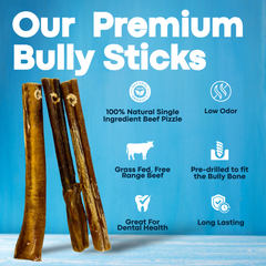 12" Thick Bully Sticks - Bully Bone Included