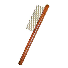 Natural Wood Dog Grooming & Deshedding Comb