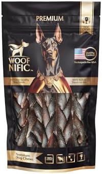 Woof Nific Braided Collagen Sticks for Dogs – Natural Beef Chew