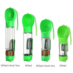 Meeks 3-in-1 Portable Dog Water Bottle & Food Dispenser