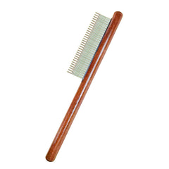 Natural Wood Dog Grooming & Deshedding Comb