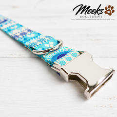 Meeks Coastal Bloom Adjustable Dog Collar
