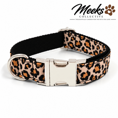 Meeks Wild Side Leopard Print Dog Collar