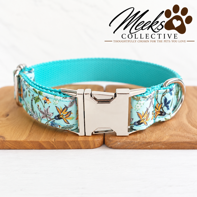 Meeks Coastal Bloom Dog Collar