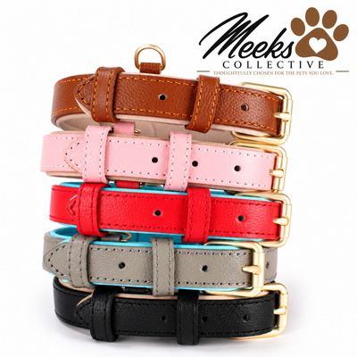 Meeks Heritage Luxe Leather Dog Collar