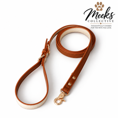 Meeks LuxeWalk  Premium Leather Dog Leash