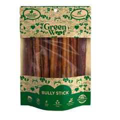 Green Woof Straight Bully Sticks Natural Dog Chews