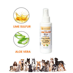 Healthy Paw Life's Lime Sulfur Pet Skin Cream and Spray - 2 Piece Set