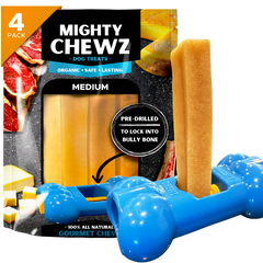 4 Pack Medium Yak Cheese - Bully Bone Pro Included