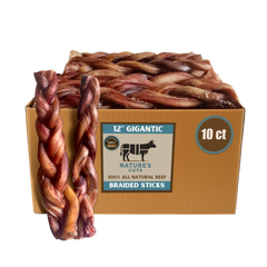 12" Gigantic Braided Bully Sticks