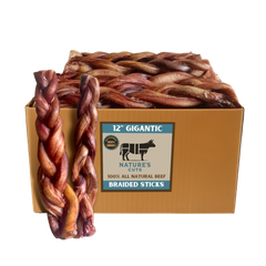 12" Gigantic Braided Bully Sticks