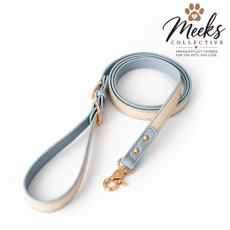 Meeks LuxeWalk  Premium Leather Dog Leash