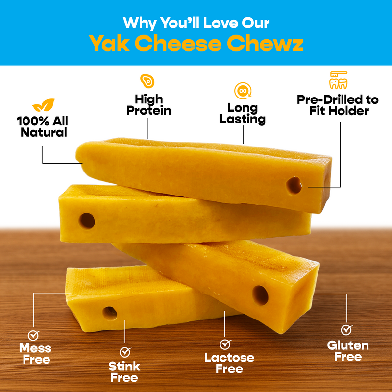 4 Pack XL Yak Cheese - Bully Bone Pro Included
