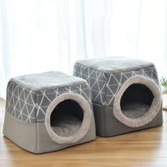 2-in-1 Cozy Pet Hideaway & Convertible Bed