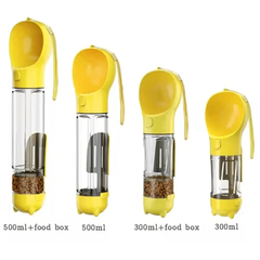 Meeks 3-in-1 Portable Dog Water Bottle & Food Dispenser