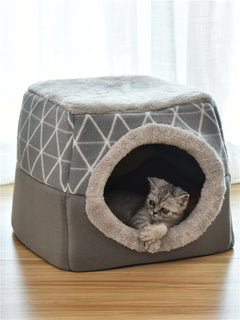 2-in-1 Cozy Pet Hideaway & Convertible Bed